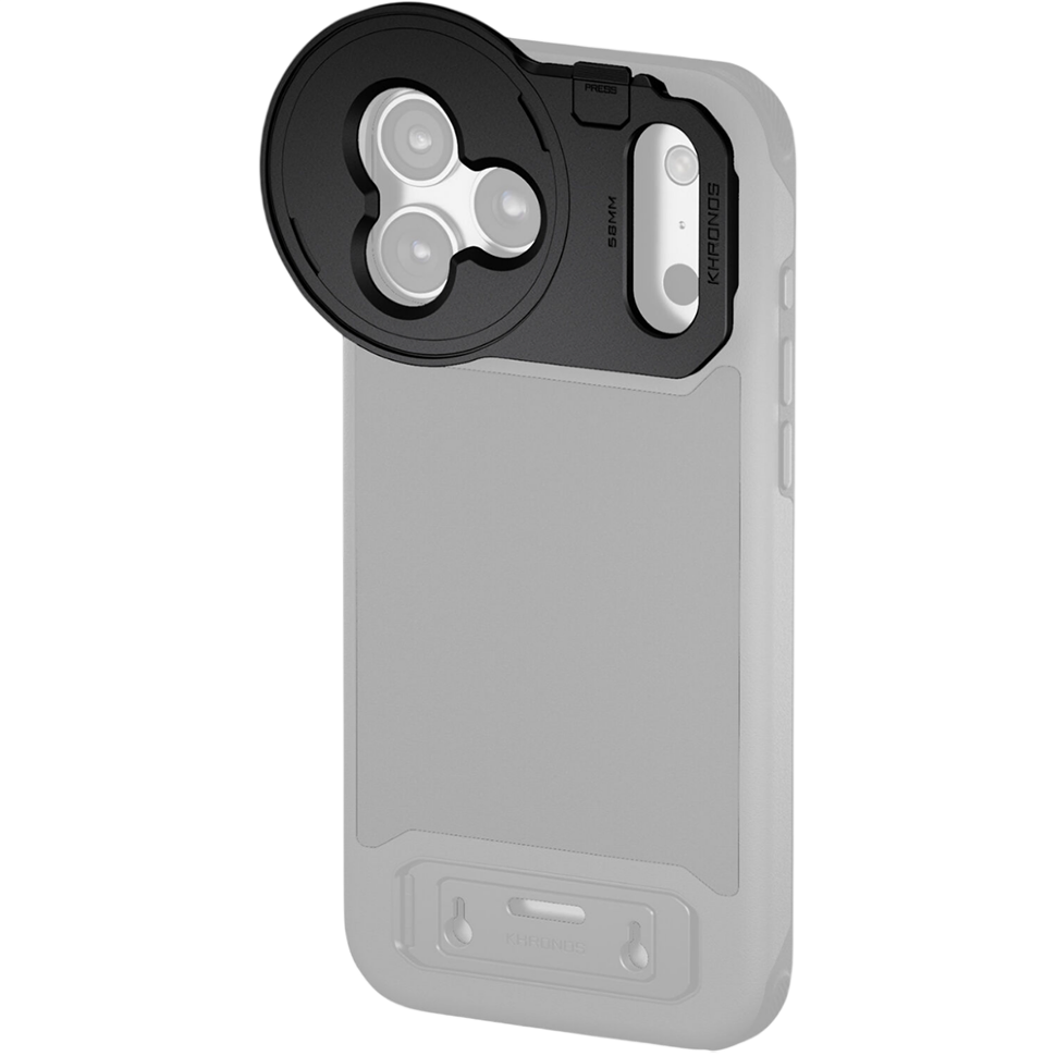 Адаптер светофильтра Tilta Khronos 58mm Filter Tray для iPhone 17 Pro Max Чёрный 