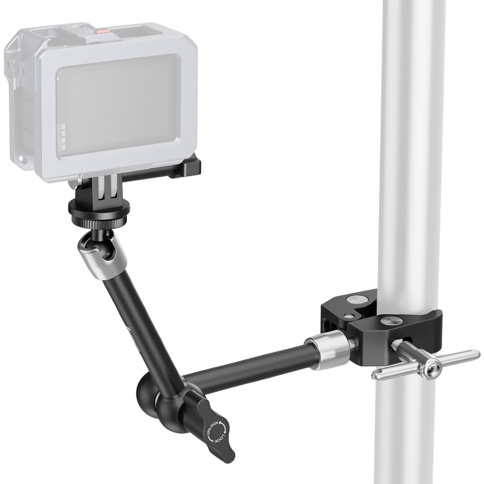 Magic Arm с зажимом SmallRig 5605 Crab-Shaped Clamp для экшн-камеры 