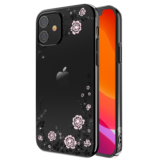 Чехол PQY Flora для iPhone 12 mini Чёрный 