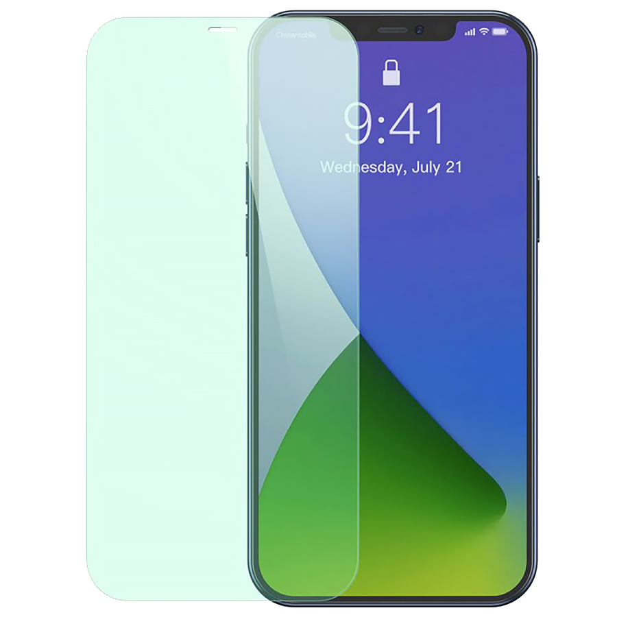 Стекло Baseus 0.15мм Eye Protection Full Coverage для iPhone 12/12 Pro (2шт) 