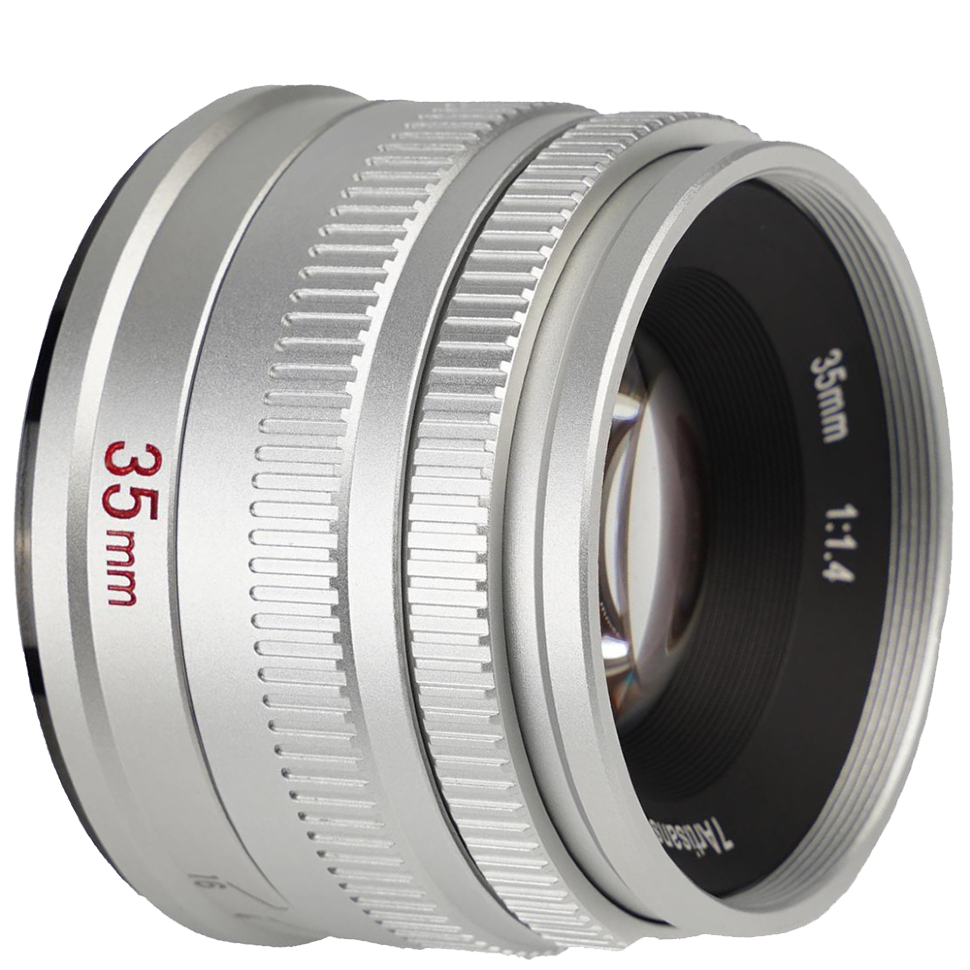 Объектив 7Artisans 35mm F1.4 Mark II APS-C X-Mount Серебро 