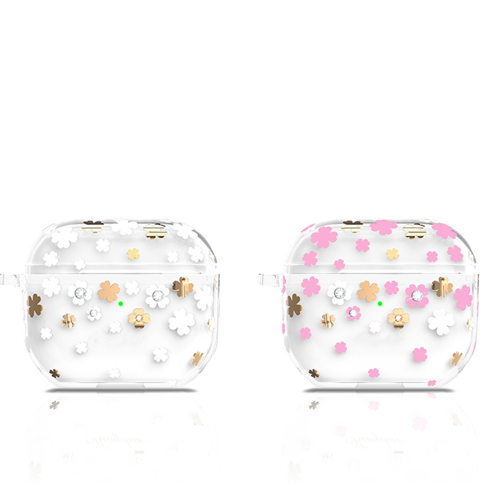 Чехол PQY Lucky для Apple AirPods 3 Клевер 