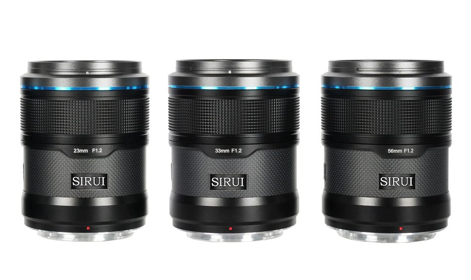Комплект объективов Sirui Sniper 23/33/56mm F1.2 AF APS-C X-Mount Чёрный