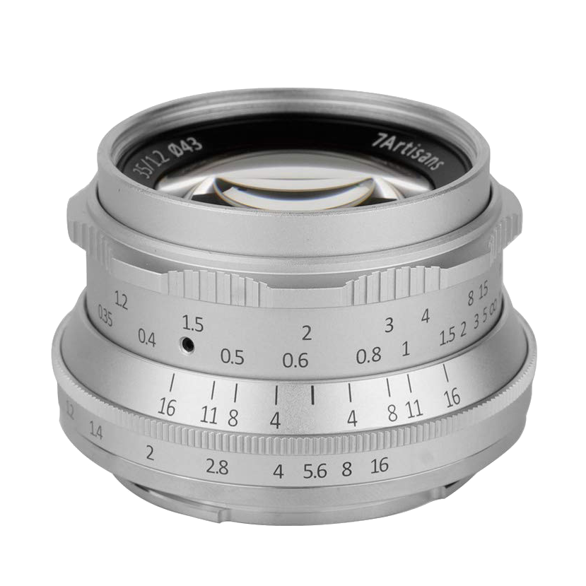 Объектив 7Artisans 35mm F1.2 Sony E-mount Серебро 