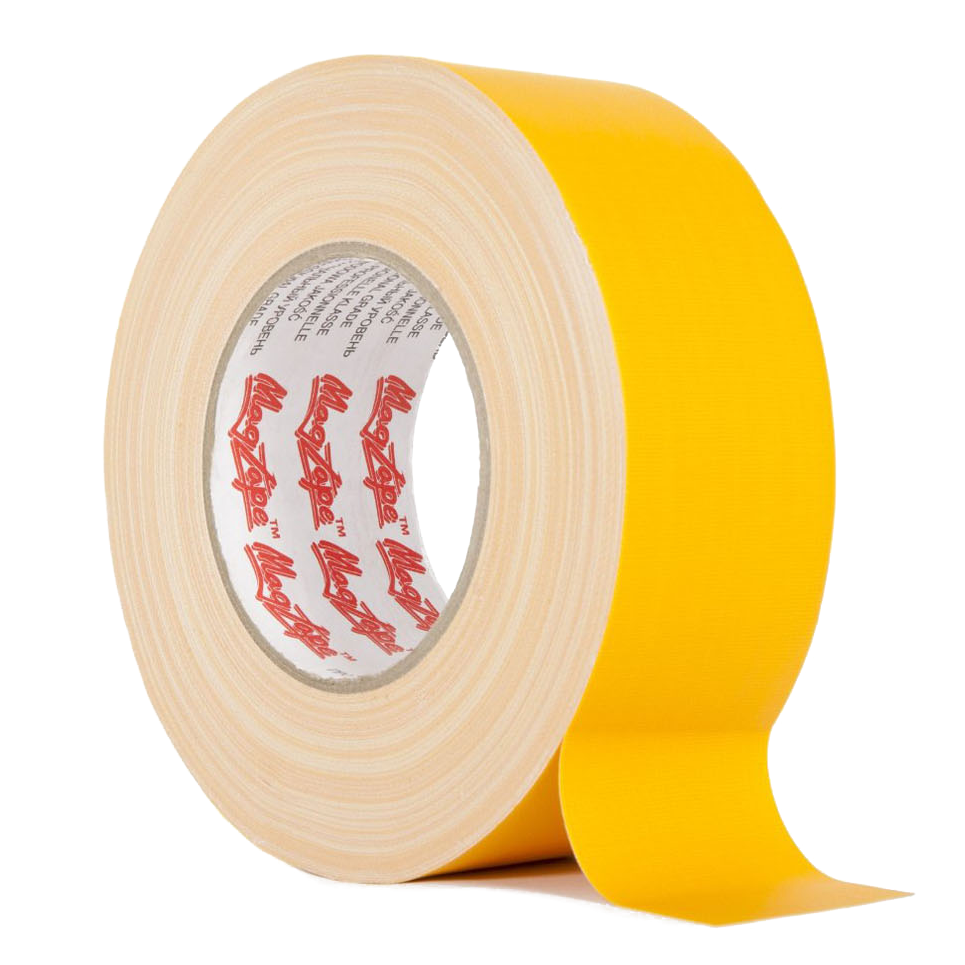 Gaffer tape матовый MagTape Matt 500 50мм Жёлтый 