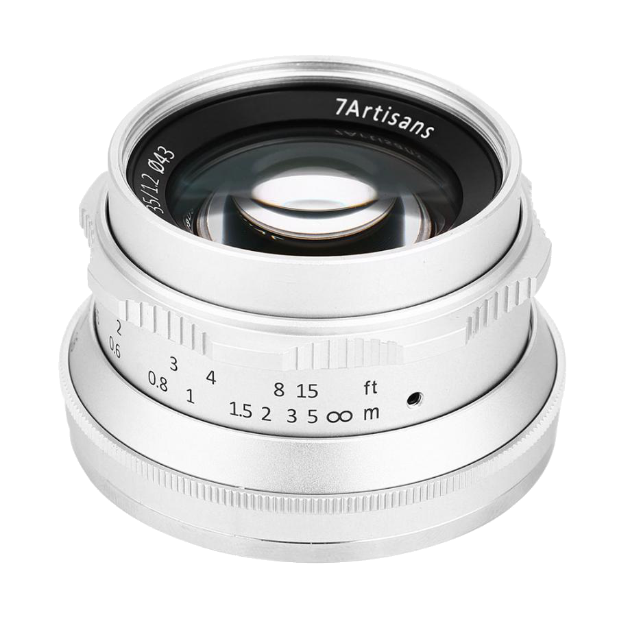 Объектив 7Artisans 35mm F1.2 Micro 4/3 Серебро 