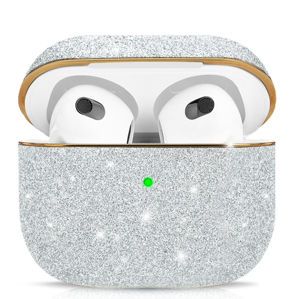 Чехол PQY Bling для Airpods 3 Серебро 