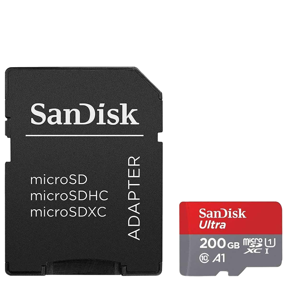 Карта памяти SanDisk Ultra microSDXC 200Gb UHS-I U1 Class10 + SD Adapter 