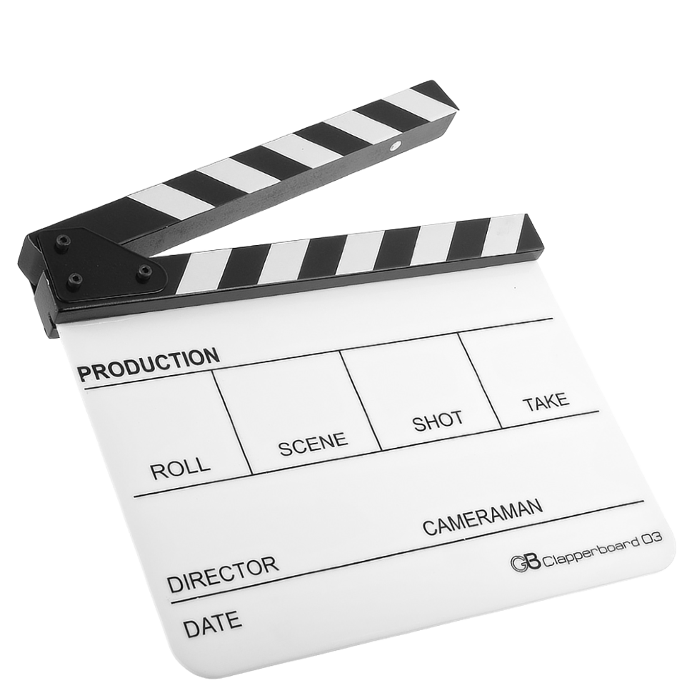 Кинохлопушка GreenBean Clapperboard 03 Белая 