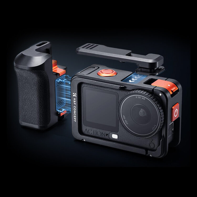 Клетка с рукояткой K&F Concept Metal Street Grip Kit для DJI Osmo Action 6