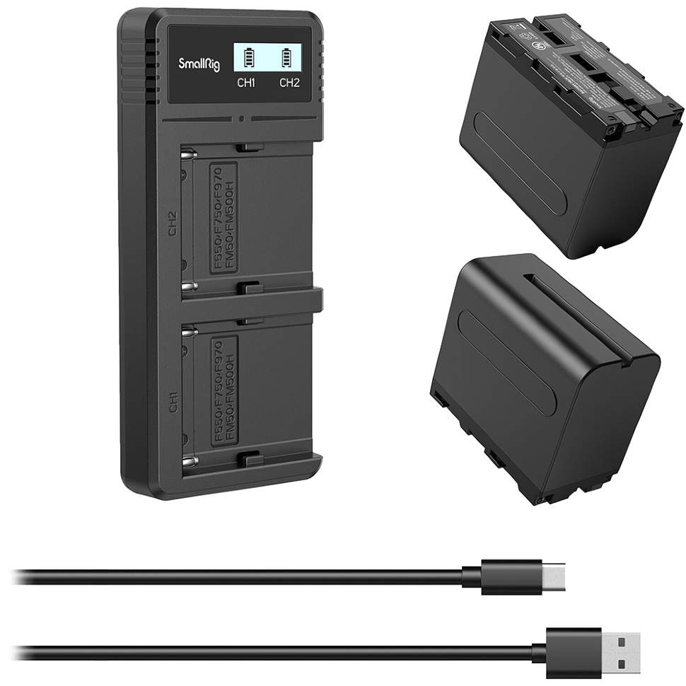 2 аккумулятора NP-F970 + зарядное устройство SmallRig 3823 preOrder=06.07.2026