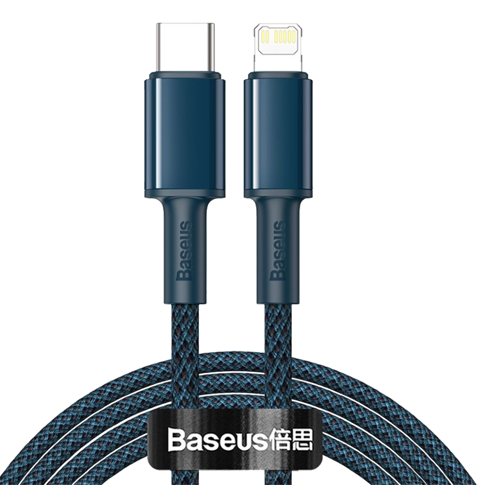 Кабель Baseus High Density Braided Type-C - Lightning PD 20W 2м Синий 