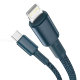 Кабель Baseus High Density Braided Type-C - Lightning PD 20W 2м Синий - Изображение 147934