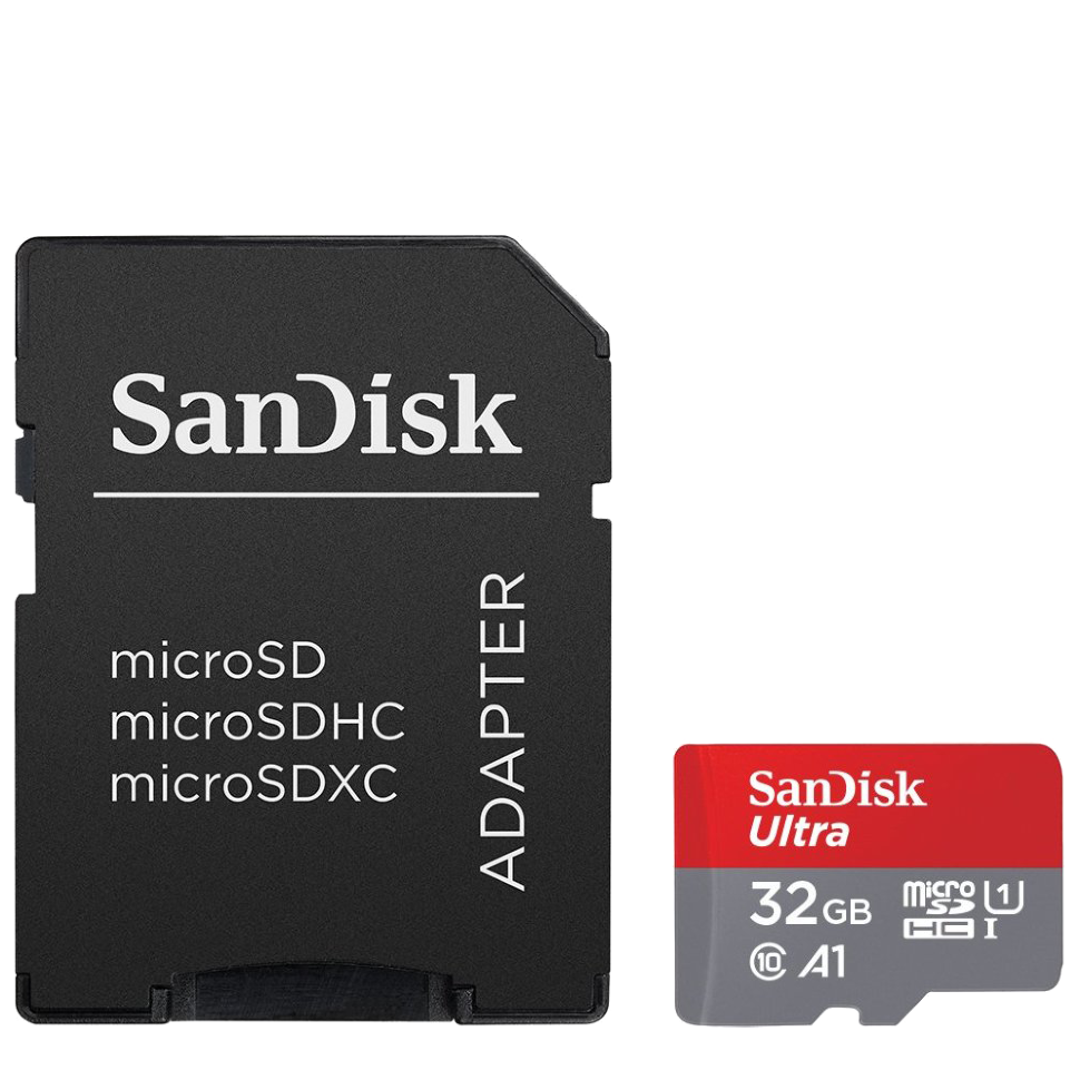 Карта памяти SanDisk Ultra microSDHC 32Gb UHS-I U1 Class10 + SD Adapter 
