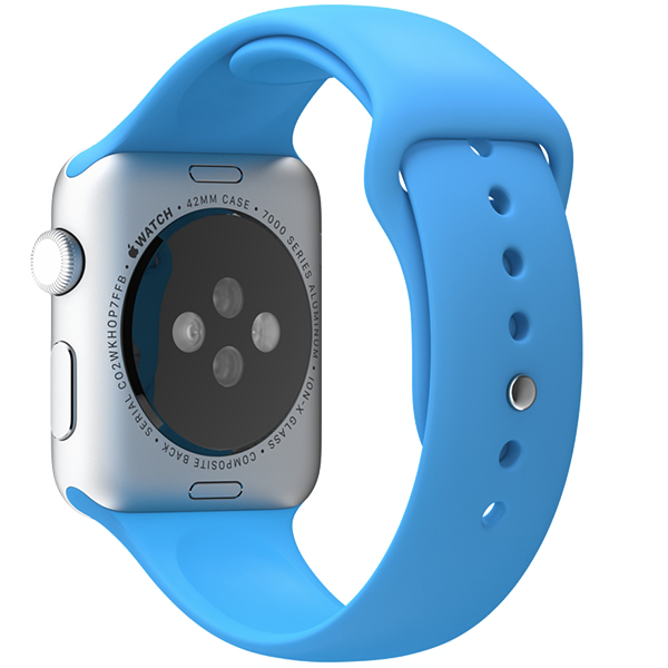 Ремешок силиконовый Special Case для Apple Watch 42/44мм Синий S/M/L 