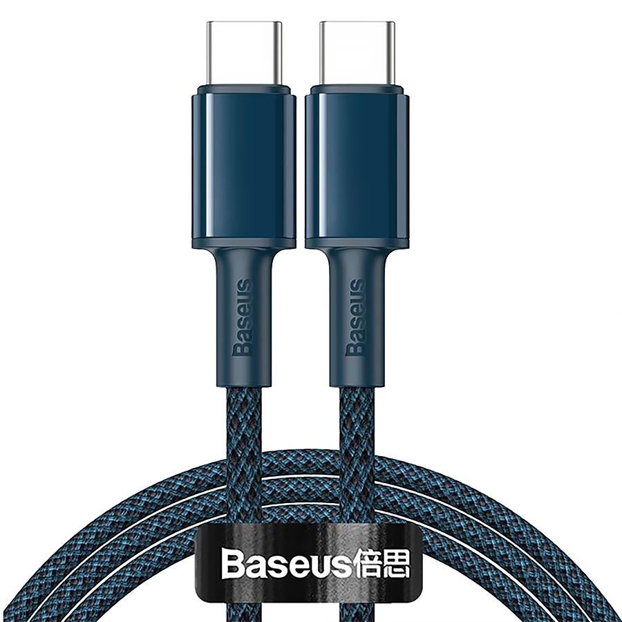 Кабель Baseus High Density Braided Type-C 100W 1м Синий 