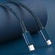 Кабель Baseus High Density Braided Type-C 100W 1м Синий - Изображение 147698