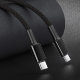 Кабель Baseus High Density Braided Type-C 100W 1м Синий - Изображение 147699