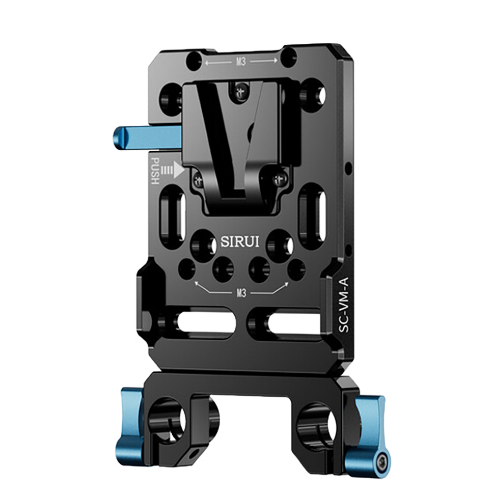 Батарейная площадка Sirui V-mount Battery Plate Dual 15mm Rod Clamp 