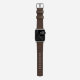 Ремешок кожаный Nomad Modern для Apple Watch 42/44 мм Коричневый с серебряной фурнитурой - Изображение 95298