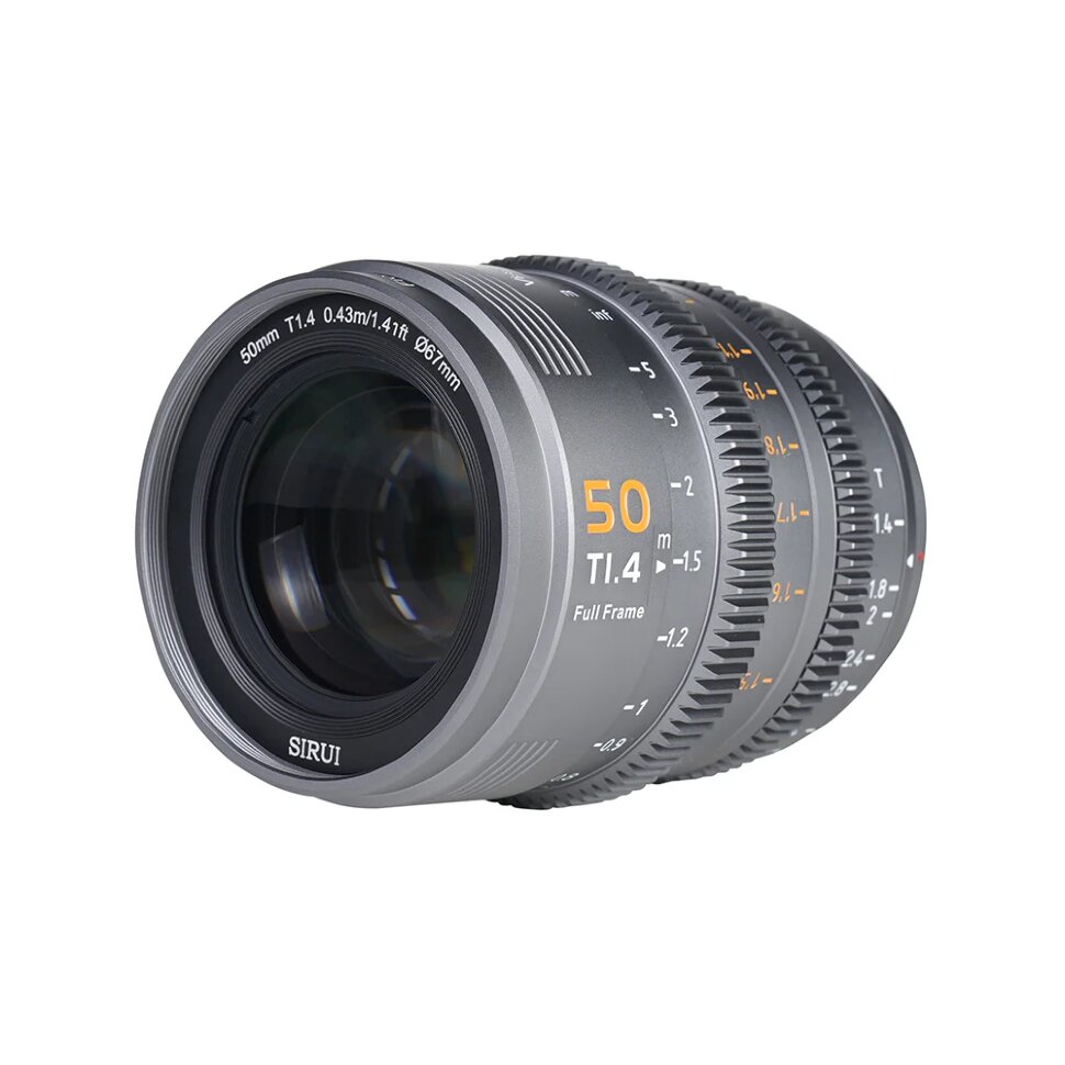 Объектив Sirui Vision Prime 1 Cine 50mm Т1.4 FF Серый