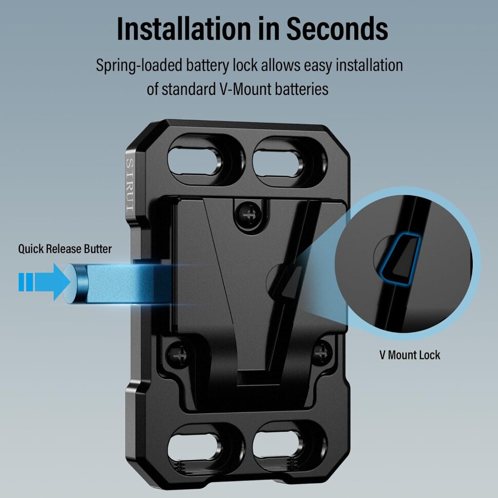 Площадка Sirui Mini V-Lock Battery Plate