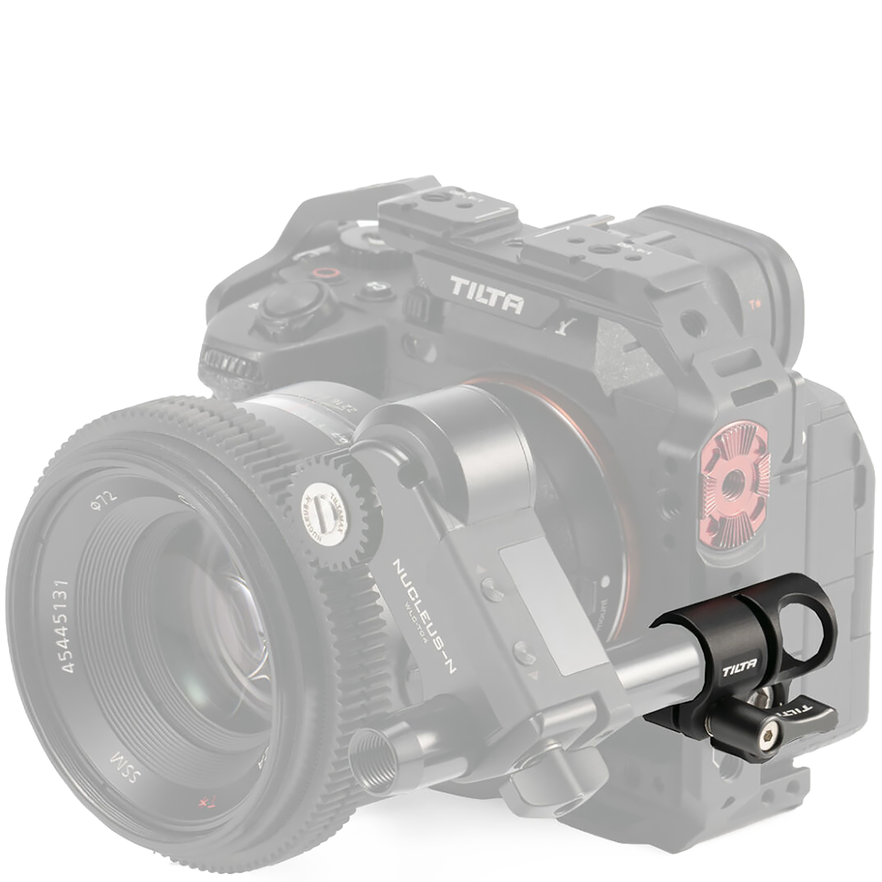 Крепление Tilta для направляющей 15мм - 1/4" (Dual) Чёрное 