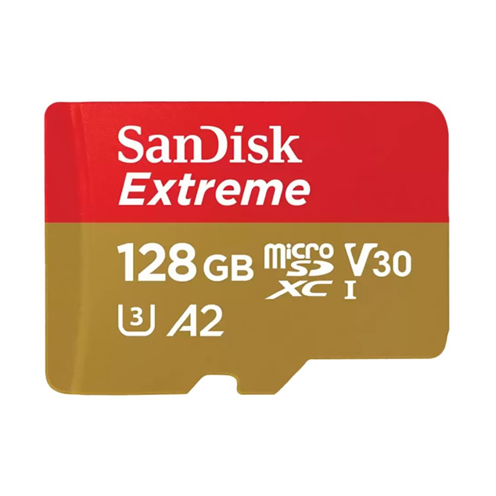 Карта памяти SanDisk Extreme microSDXC 128Gb UHS-I U3 V30 A2 