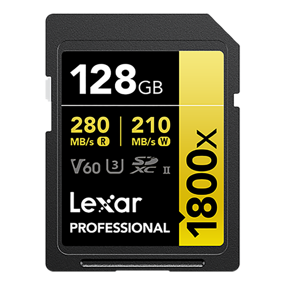 Карта памяти Lexar Professional 1800x SDXC UHS-II 128 Гб 
