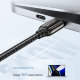 Кабель USAMS US-SJ580 U82 Type-C 240W 1.2м Чёрный - Изображение 206997