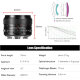 Объектив 7Artisans 35mm F1.4 Mark III RF Чёрный - Изображение 276638