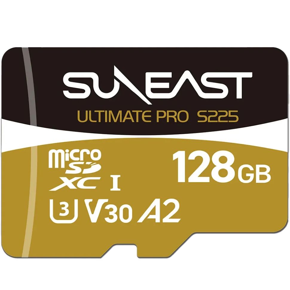 Карта памяти SUNEAST Ultimate Pro S225 Gold microSDXC UHS-I V30 128Гб 