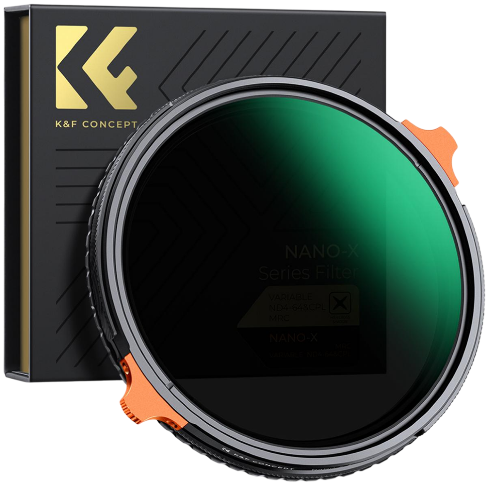 Светофильтр K&amp;F Concept Nano-X CPL/ND4-64 82мм 