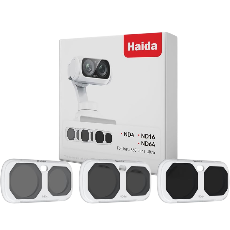 Комплект светофильтров Haida NanoPro Magnetic ND для Insta360 Luna Ultra (3шт) Белый 