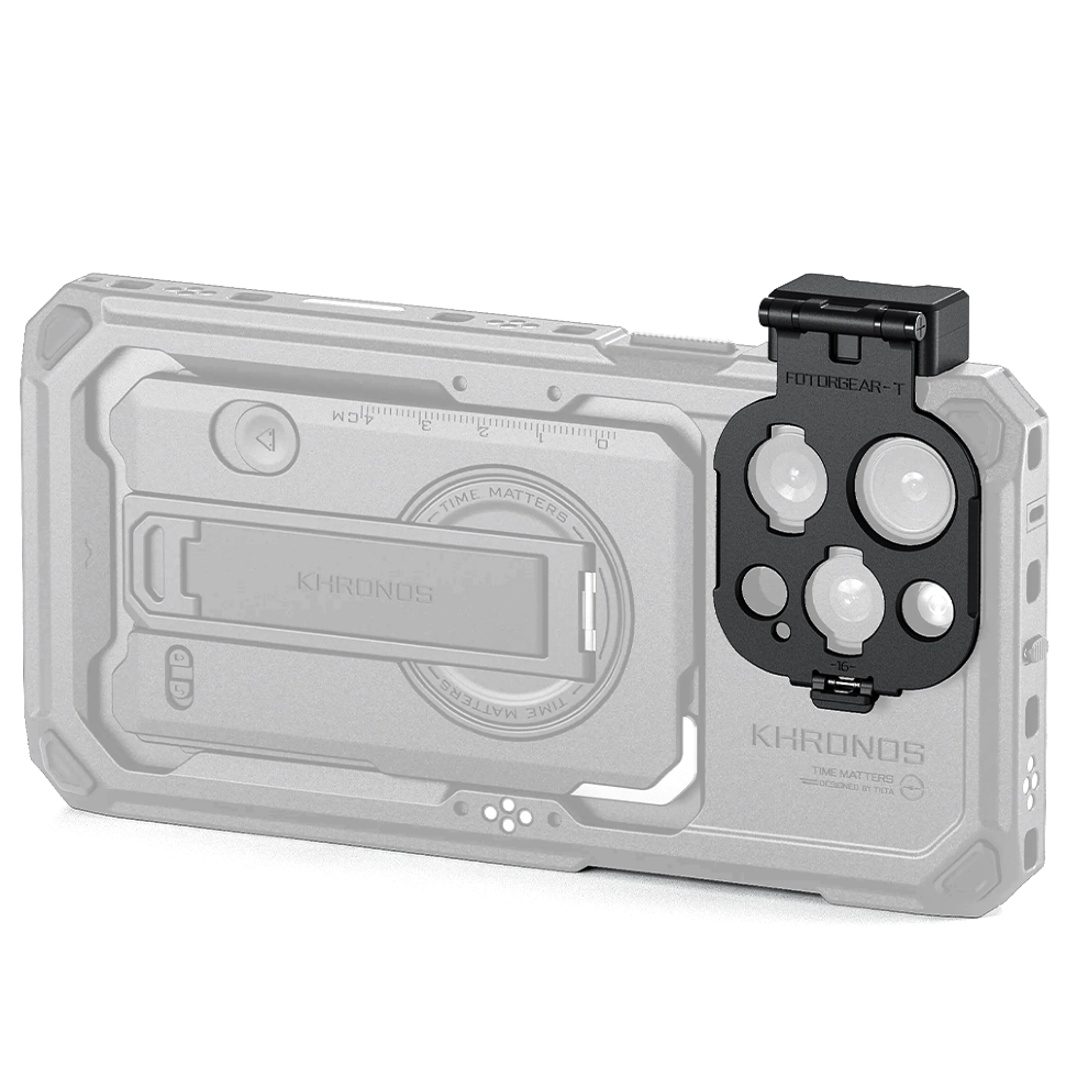 Адаптер Tilta Khronos Lens Adapter для объектива Fotorgear T-mount для iPhone 16 Pro/Pro Max Чёрный preOrder=09.08.2026