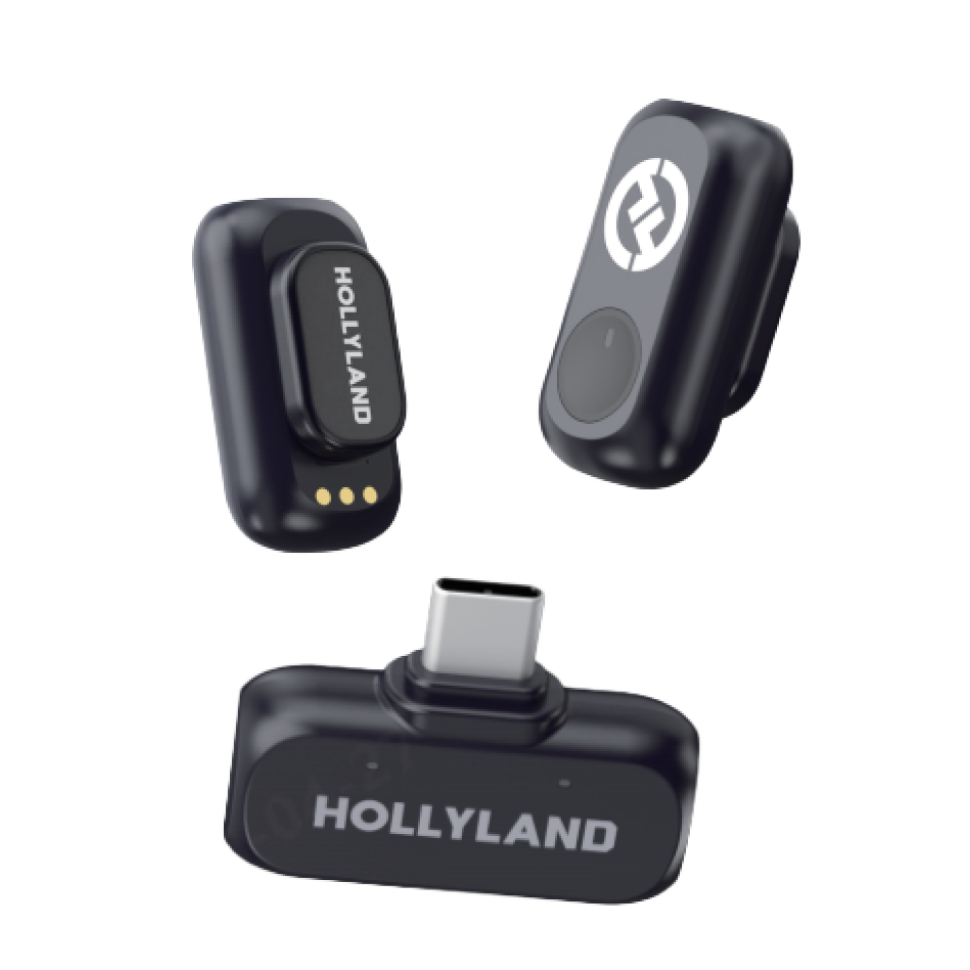 Радиосистема Hollyland Lark A1 Mini Duo (Type-C) Чёрная 