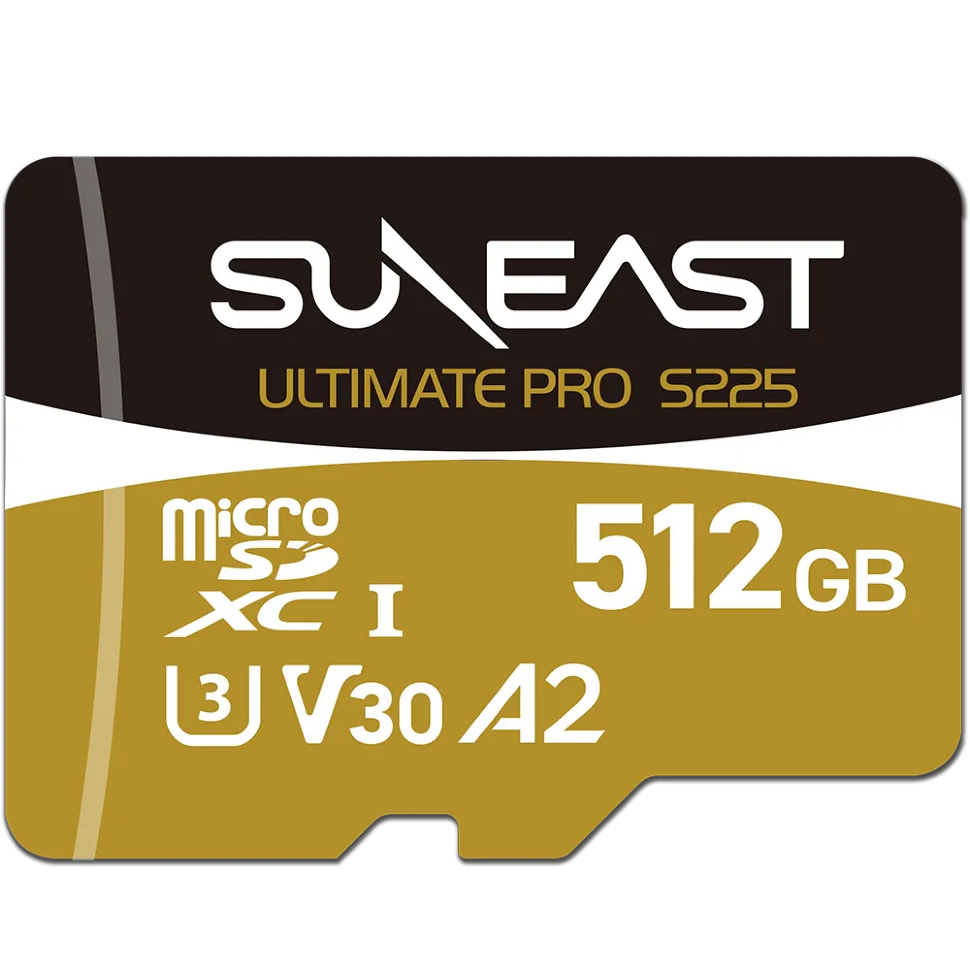 Карта памяти SUNEAST Ultimate Pro S225 Gold microSDXC UHS-I V30 512Гб 