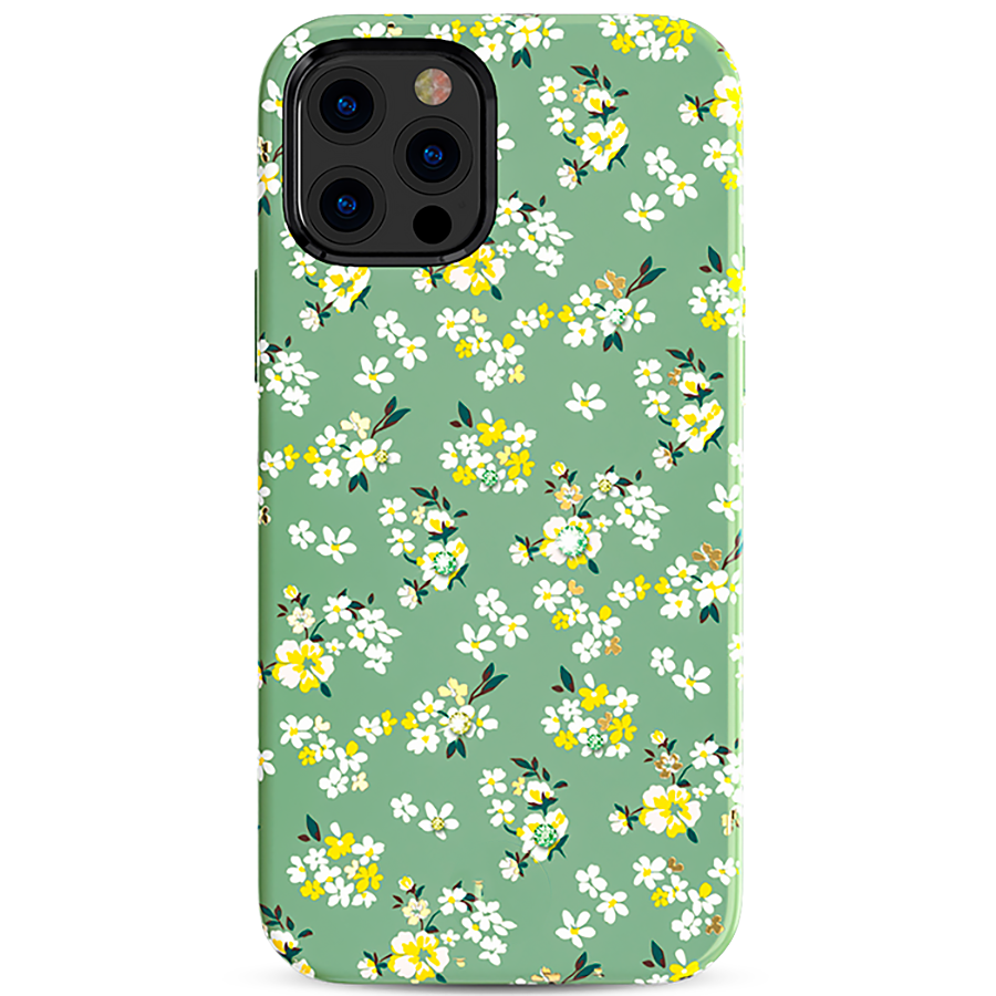 Чехол PQY Blossom для iPhone 12 Pro Max Зелёный 