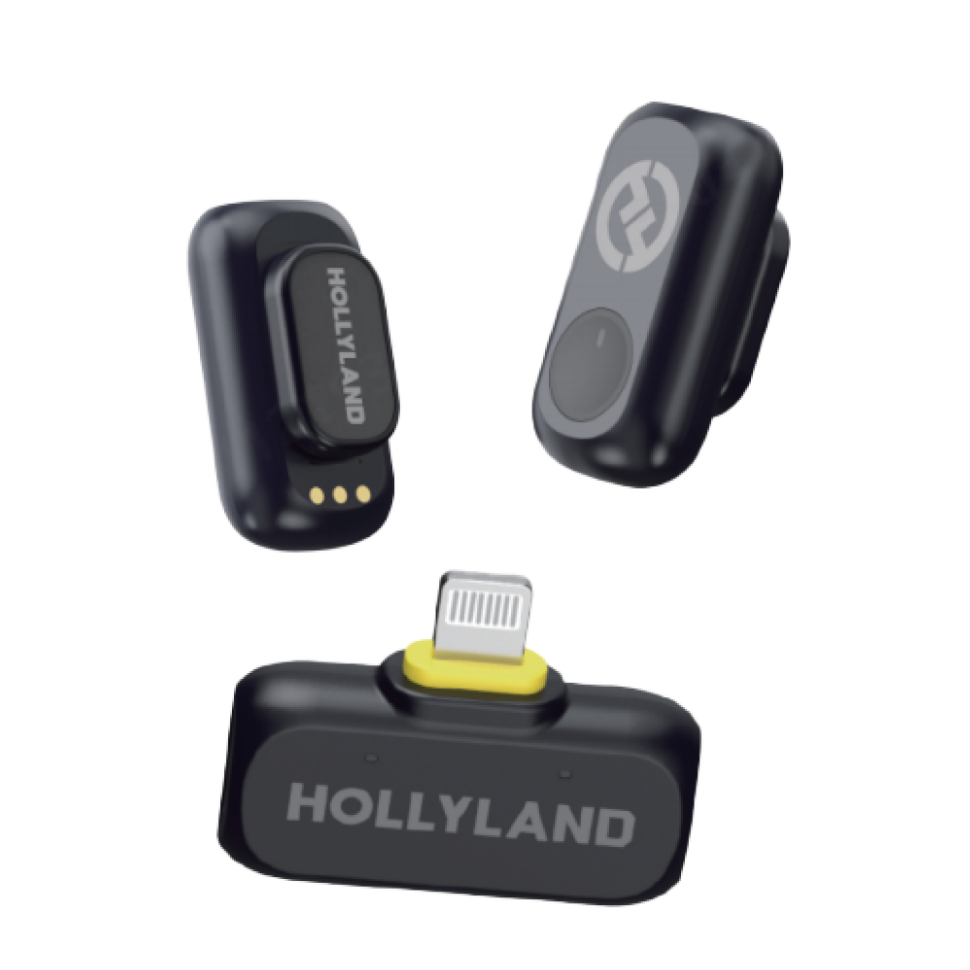 Радиосистема Hollyland Lark A1 Mini Duo (Lightning) Чёрная 