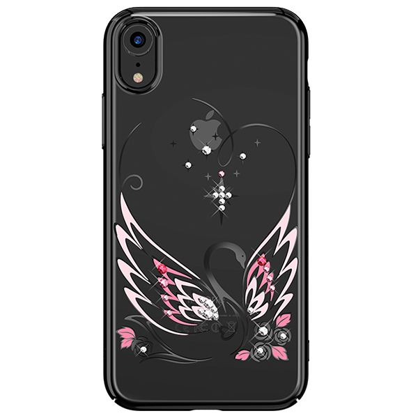 Чехол PQY Swan для iPhone XR Black Frame 