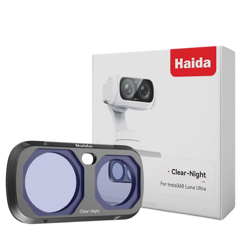 Светофильтр Haida NanoPro Magnetic Clear-Night для Insta360 Luna Ultra Чёрный 