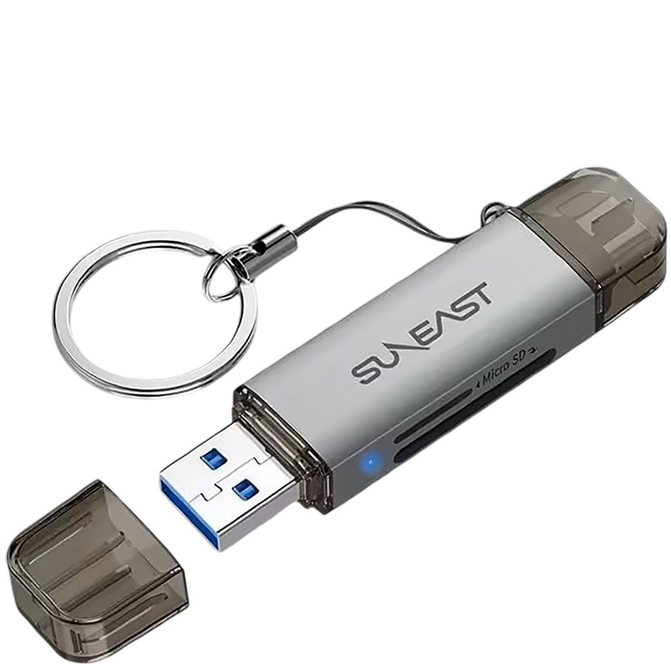 Картридер SUNEAST Ultimate SD/MicroSD UHS-I Dual-Slot 