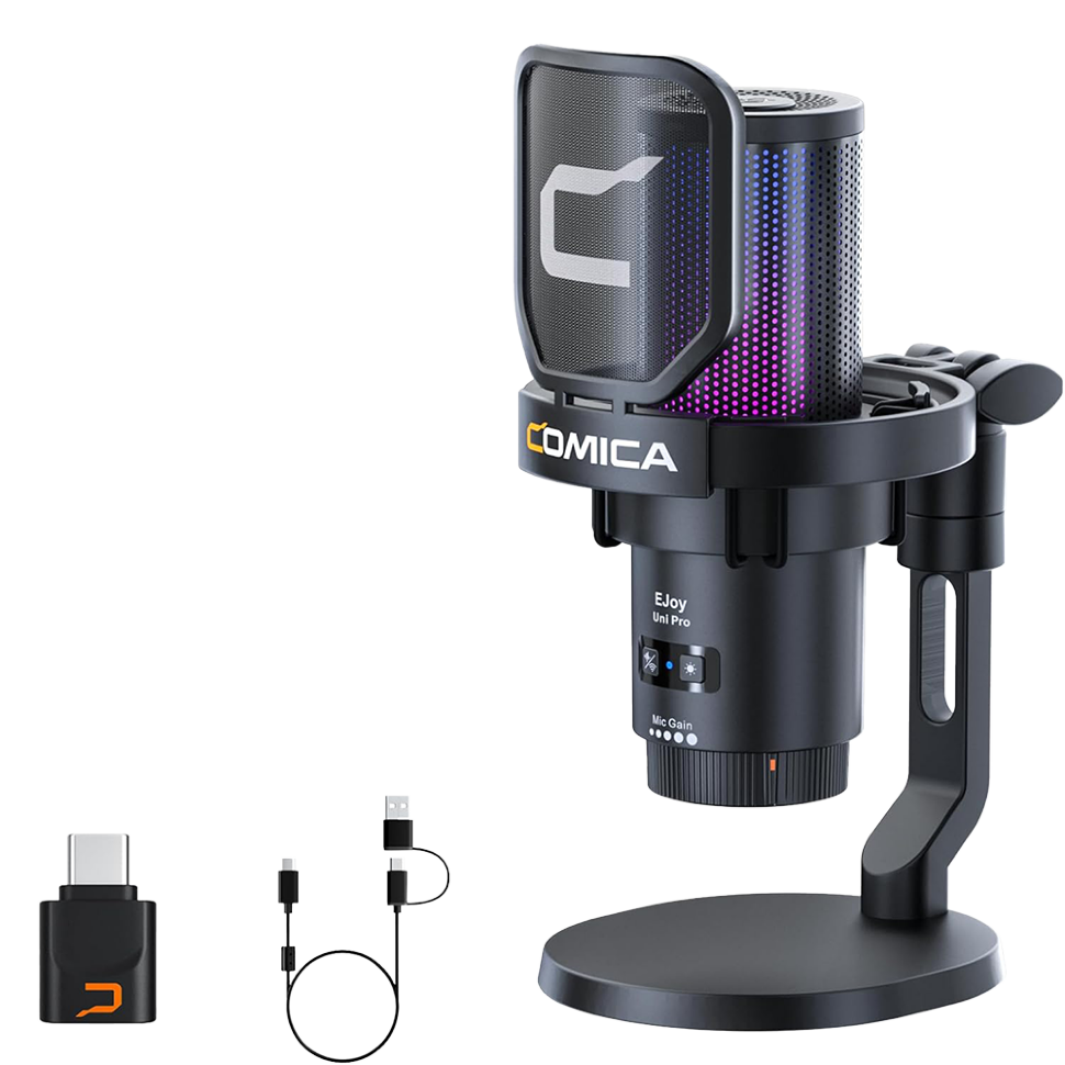 Микрофон Comica EJoy Uni Pro (D) беспроводной Чёрный 