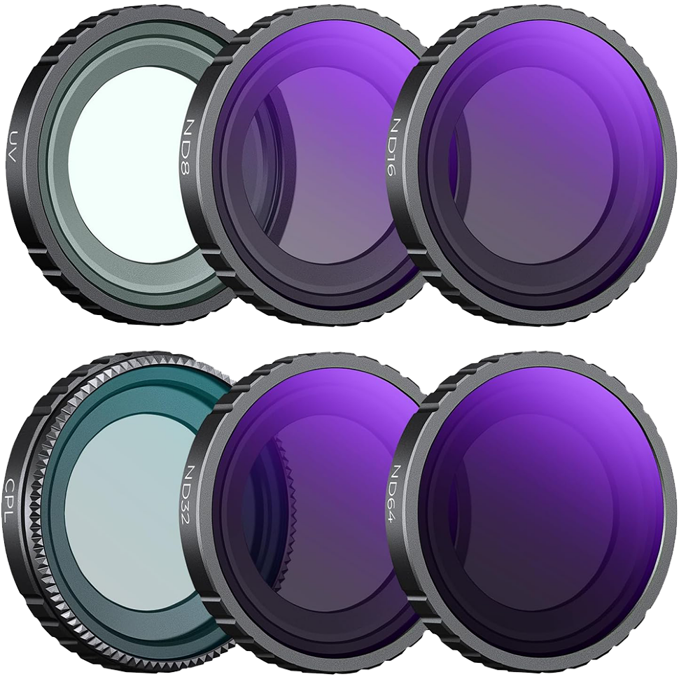 Комплект светофильтров K&amp;F Concept UV+CPL+ND для Insta360 GO 3S (6шт) 