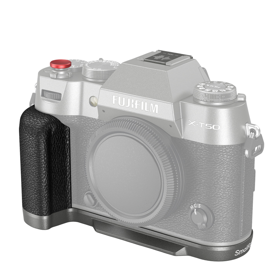 Площадка с рукояткой SmallRig Silicone для Fujifilm X-T50 Тёмное серебро 