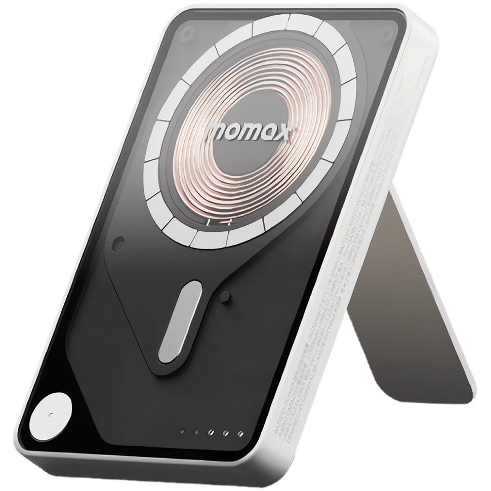 Внешний аккумулятор с беспроводной зарядкой Momax 1-Power X Pro 5000mAh Type-C Белый 