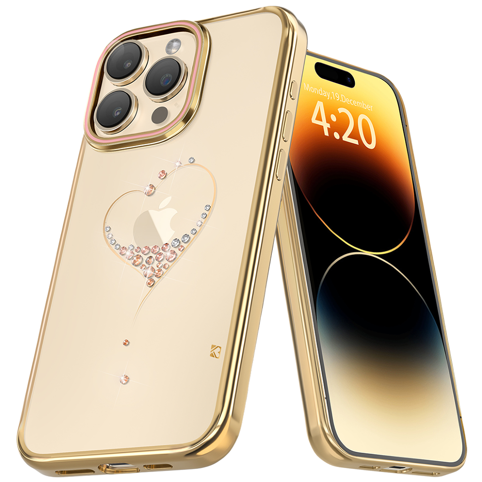 Чехол PQY Wish для iPhone 15 Pro Золото 