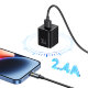Кабель Usams SJ709 YD Lightning 2.4A 1м Чёрный - Изображение 240072
