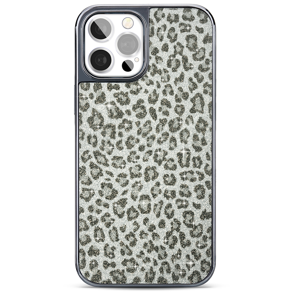 Чехол PQY Chameleon для iPhone 12 Pro Max Леопард (Серебро) 