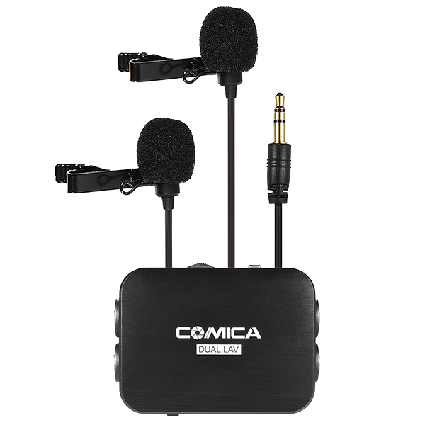 Микрофон петличный двойной CoMica DUAL.LAV CVM-D03 